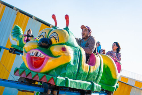 Backyard Worm Roller Coaster Suitable for Adults and Kids