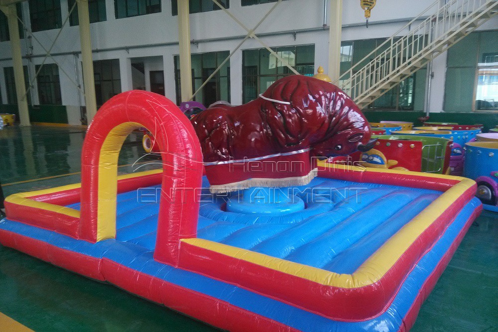 Inflatable Bull Ride Safe for Players