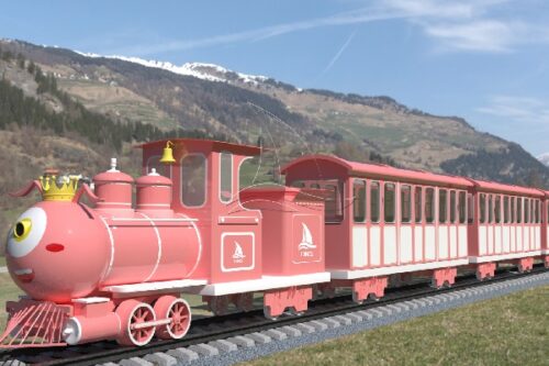 Customized Pink Ant Tourist Train for Sale