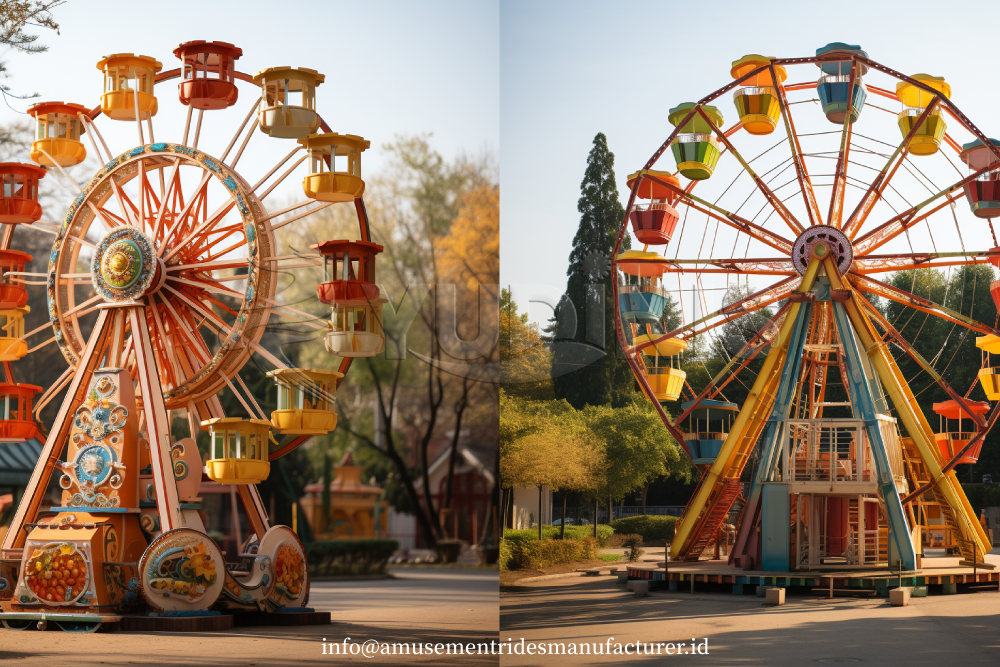 Mini Kiddie Ferris Wheel for Backyard